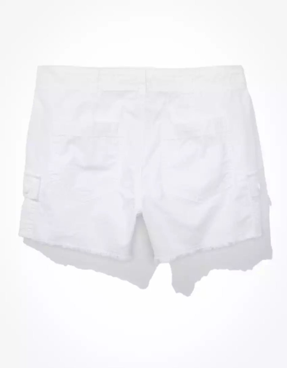 Shorts American Eagle AE Snappy Stretch '90s Boyfriend Cargo Blanche Femme | YJO-69597685